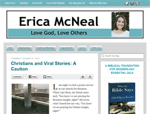 Tablet Screenshot of ericamcneal.com